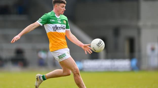 Dylan Hyland kicked some crucial points for Offaly in their Tailteann Cup clash with Laois at Laois Hire O'Moore Park this evening. 