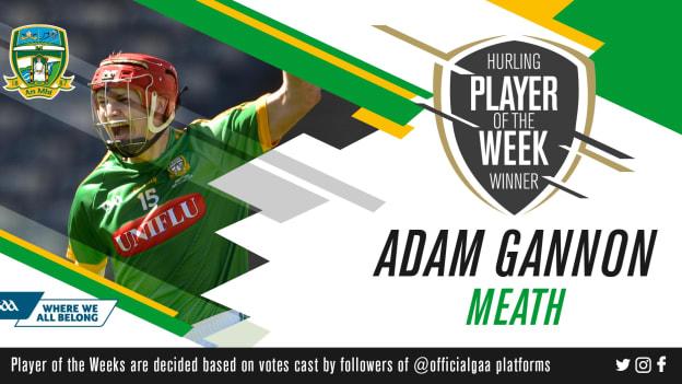 GAA.ie Hurler of the Week Adam Gannon.