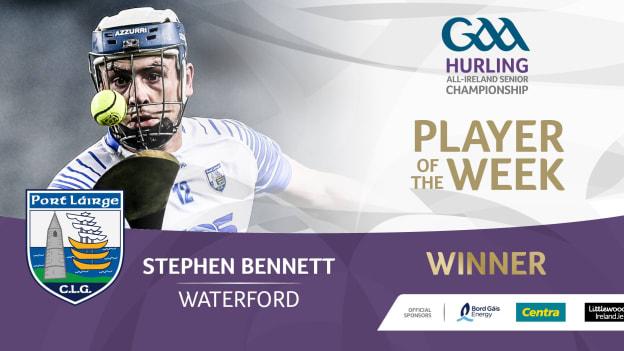 GAA.ie Hurler of the Week Stephen Bennett.