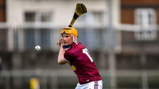 Niall Mitchell was a key man in the Westmeath attack today, winning high and low ball. 