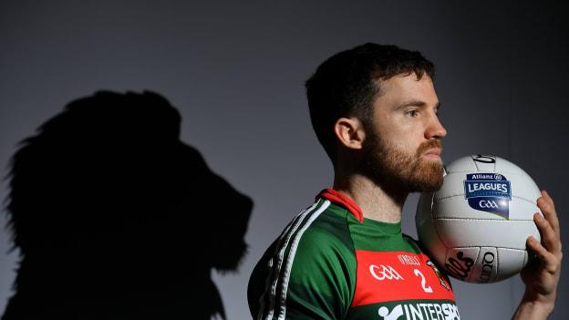 Mayo footballer Chris Barrett pictured in Croke Park ahead of Sunday's Allianz Football League Division One Final against Kerry.