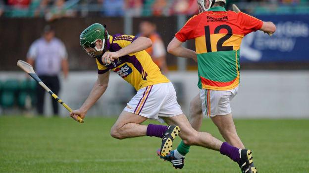 Jack Hobbs playing for Wexford against Carlow in the 2013 Bord Gais Energy Leinster Under 21 Hurling Championship.