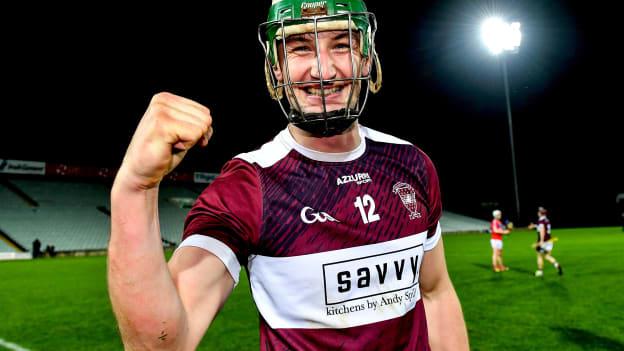 Conor Kenny of Borris-Ileigh celebrates after the AIB GAA Hurling All-Ireland Senior Club Championship semi-final between St Thomas' and Borris-Ileigh at LIT Gaelic Grounds in Limerick. 