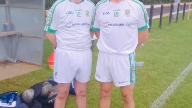 Mark Murnaghan (right) pictured with his son Ryan after they played together for their club Moorefield earlier this year.