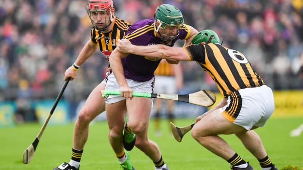 Harry Kehoe on the attack for Wexford.