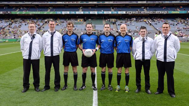 David Garland was an umpire for referee Martin McNally in the 2016 All Ireland minor football semi-final between Kerry and Kildare at Croke Park.