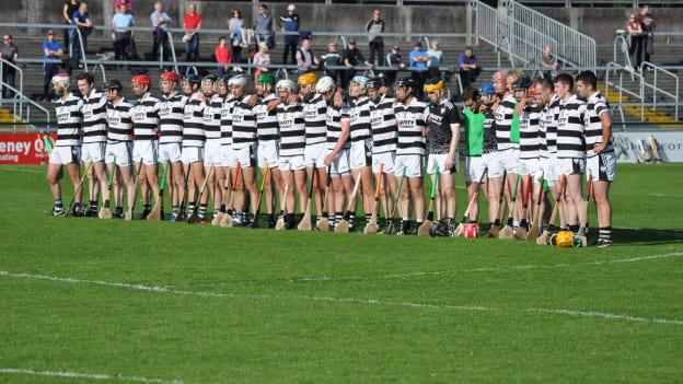 The Turloughmore team before the Galway SHC semi-final win over Loughrea at Pearse Stadium.