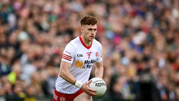 Tyrone's Conor Meyler in Ulster SFC action.