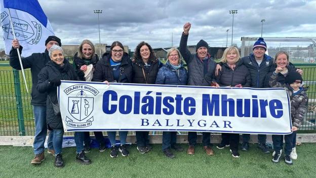 Th Coláiste Mhuire Ballygar hurlers have gotten great support from the local community. 