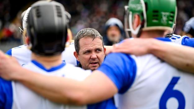 Waterford manager Davy Fitzgerald talks to his players before the Allianz Hurling League Division 1 Group A match between Waterford and Wexford at Walsh Park in Waterford. Photo by Seb Daly/Sportsfile