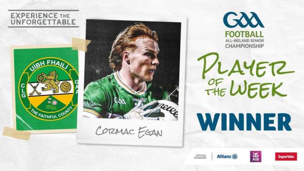 Cormac Egan voted GAA.ie Footballer of the Week