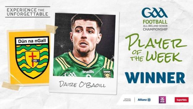GAA.ie Footballer of the Week Daire Ó Baoill.