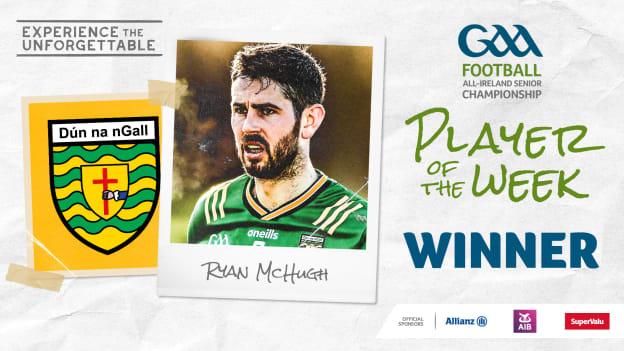 Ryan McHugh voted GAA.ie Footballer of the Week