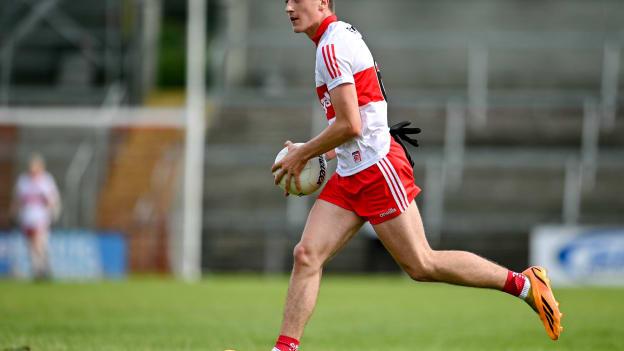 James Sargent is an important player for the Derry minor football team. Photo by Sam Barnes/Sportsfile