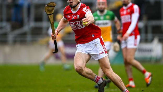 Robert Downey scored five points from wing-back for Cork during their Allianz Hurling League campaign. 