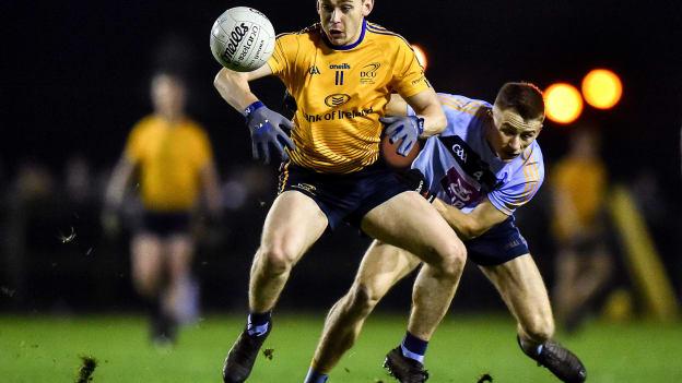 Micheal Bannigan impressed for DCU against UCD in the Electric Ireland Sigerson Cup.