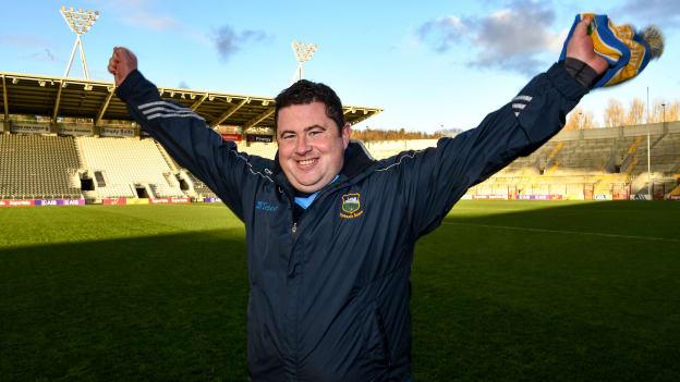Tipperary manager David Power celebrates after victory over Cork in the Munster SFC Final. 