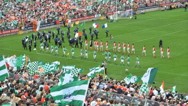 The parade before the 2008 Ulster SFC Final.