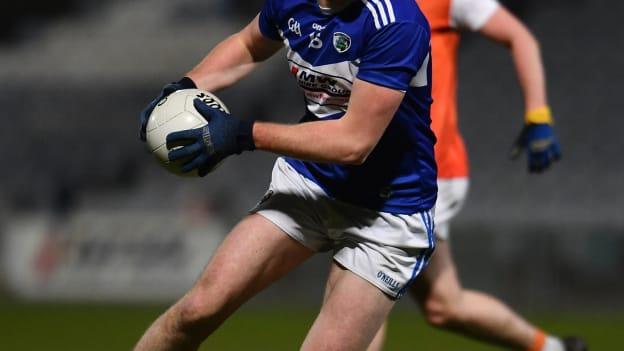 Evan O’Carroll of Laois during the Allianz Football League Division 2 Round 2 match between Laois and Armagh at MW Hire O'Moore Park in Portlaoise, Laois. 