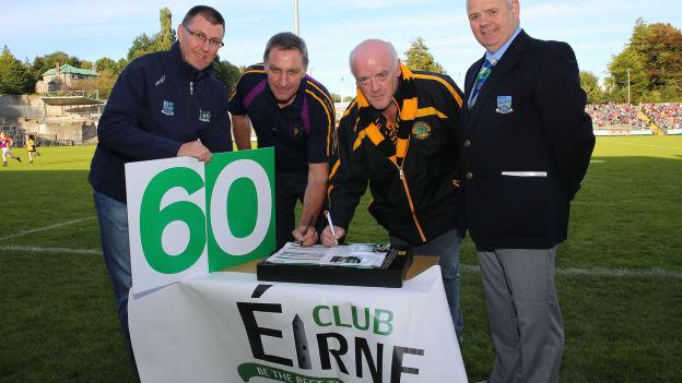 Club Éirne Chairman, Ger Treacy, (pictured on the left) is the driving force behind Fermanagh GAA's successful fund-raising drive. 