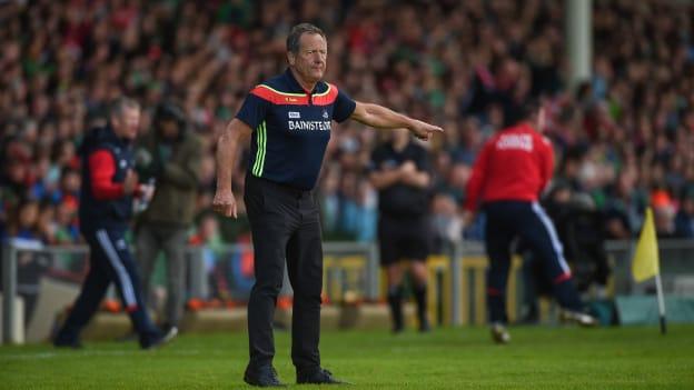 Cork manager John Meyler pictured during Sunday's Munster Championship clash against Limerick at the Gaelic Grounds.