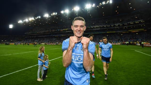 Brian Fenton celebrates after Dublin's win over Kerry in the 2019 All-Ireland SFC Final replay. 