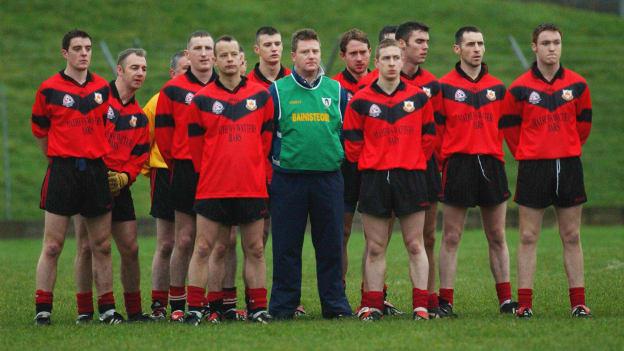 The Mattock Rangers team which contested the 2002 AIB Leinster Club Senior Football Championship Final against Dunshaughlin at Páirc Tailteann.