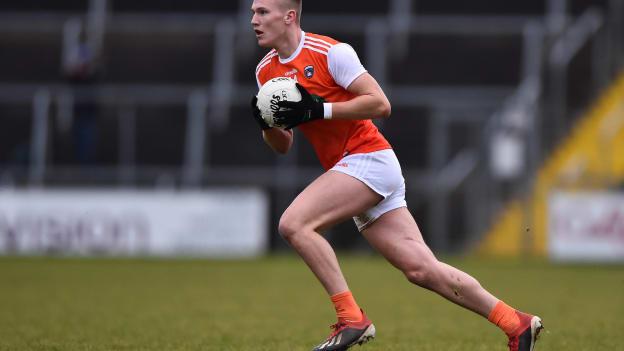 Rian O'Neill was Armagh's chief score-getter in their crucial Allianz Football League Division 2 victory over Clare. 