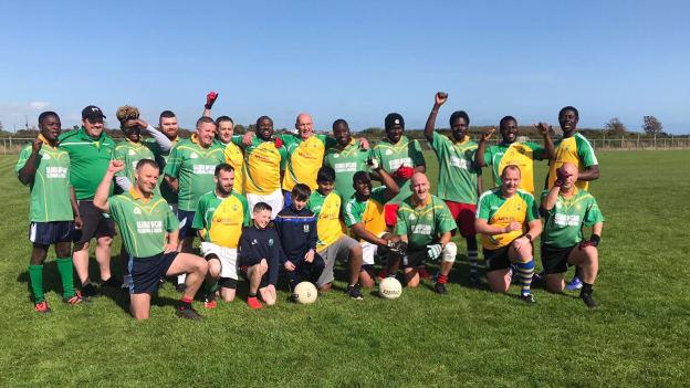 To mark GAA National Inclusive Fitness Day, Ardglass GAC held a social football match that saw the Ghanaian fishermen living in the village play on mixed teams. 