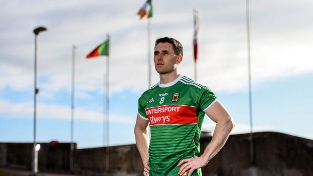 Paddy Durcan pictured at a media event ahead of Sunday's Allianz Football League game between Tyrone and Mayo at Healy Park.