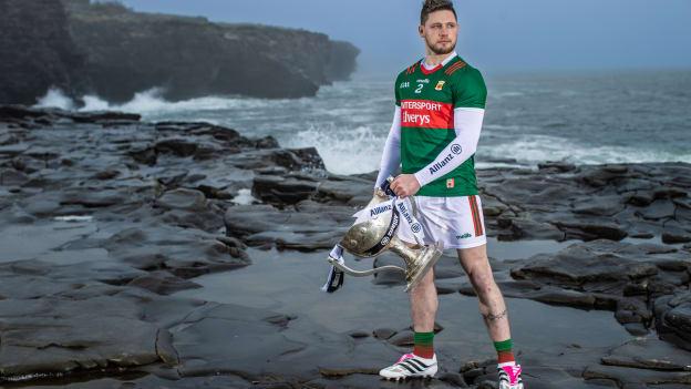 Pictured is Mayo footballer, Padraig O’Hora, at the launch of the Allianz Leagues, which return this weekend. The beginning of the Allianz Leagues represents the dawning of new possibilities for the season ahead, with the Allianz Leagues standings determining which counties will compete for the Sam Maguire and Tailteann Cups.