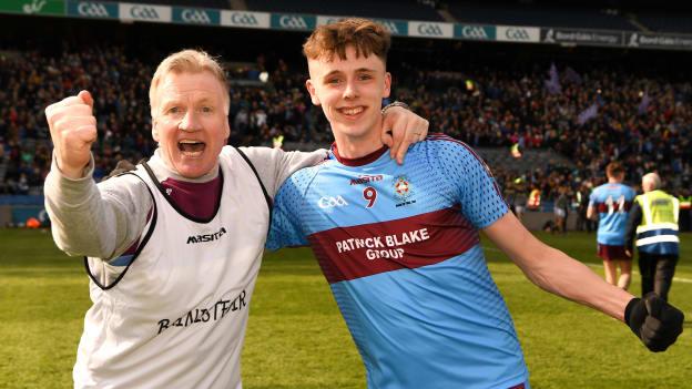 Dom Corrigan and Joe McDade pictured following the Hogan Cup Final at Croke Park.