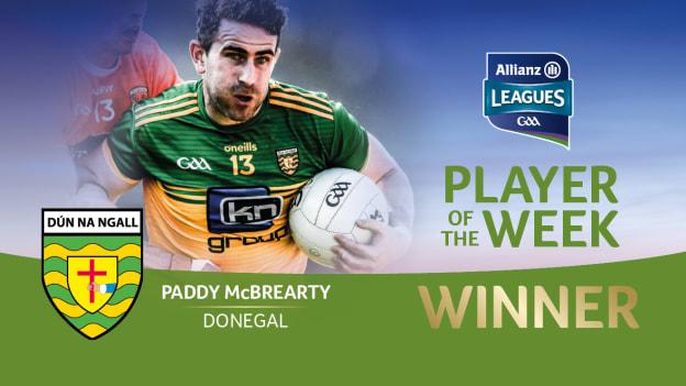 Donegal's Paddy McBrearty is the GAA.ie Footballer of the Week.