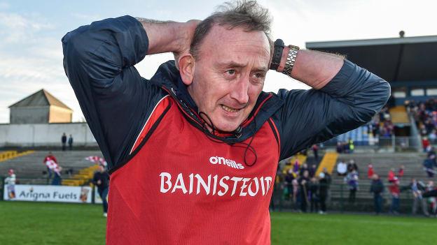 Padraig Pearses manager Pat Flanagan following the 2019 Roscommon SFC final victory.