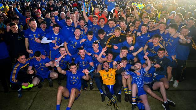 St Finbarr's players and supporters celebrating at Semple Stadium.