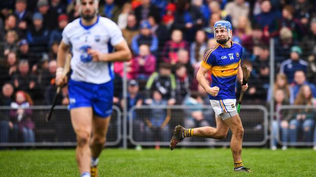 John McGrath celebrates after scoring the decisive goal for Tipperary.