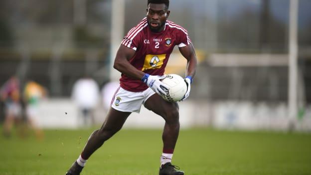Boidu Sayeh has nailed down a position in the Westmeath full-back line this year. 