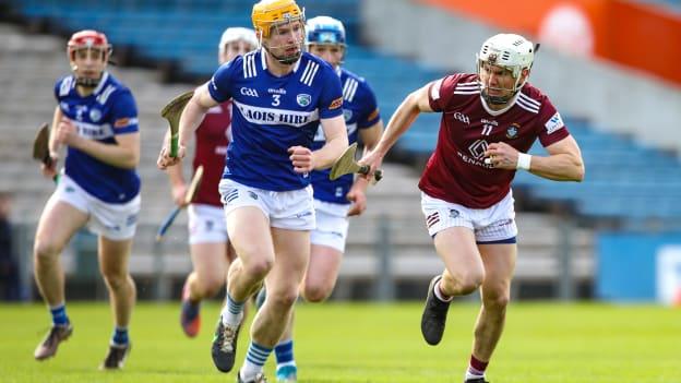 Joseph Boyle, Westmeath, and Padraig Delaney, Laois, in action at FBD Semple Stadium. Photo by Michael P Ryan/Sportsfile