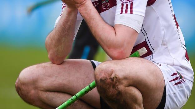 McKaigue pictured after Slaughtneil's AIB All-Ireland SHC semifinal defeat to Na Piarsaigh in 2018.