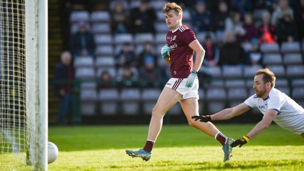 Robert Finnerty scored 1-1 for Galway against Monaghan at Pearse Stadium.