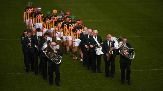The Kilkenny team before the Allianz Hurling League Final at Nowlan Park on Sunday.