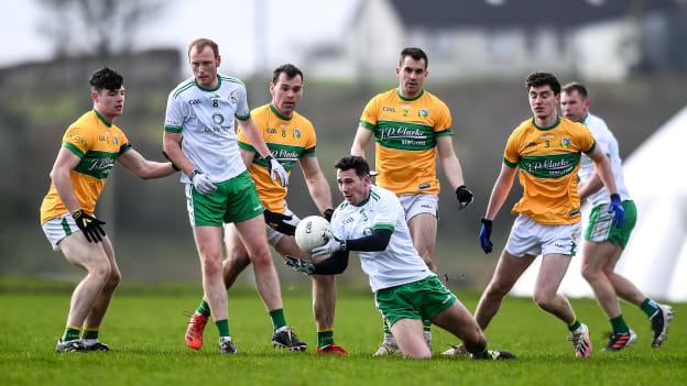London's Chris Farley in Allianz Football League Division Four action against Leitrim at the Connacht GAA Centre of Excellence.