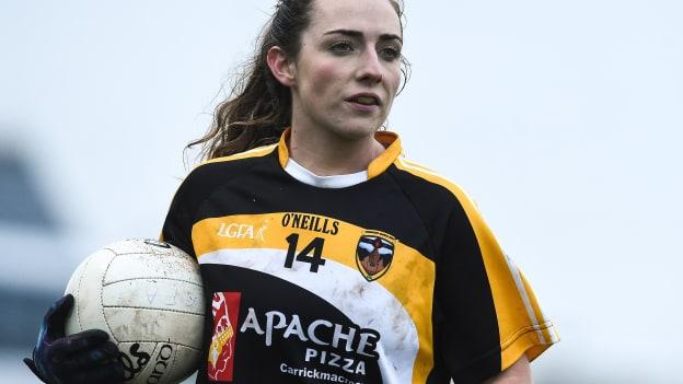 Laura McEnaney of Corduff during the 2017 All-Ireland Ladies Football Junior Club Championship Final match between Aghada and Corduff at Crettyard in Co Laois. 