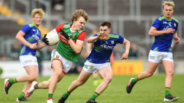 Diarmuid Duffy was a key figure for Mayo in Tullamore this afternoon. 