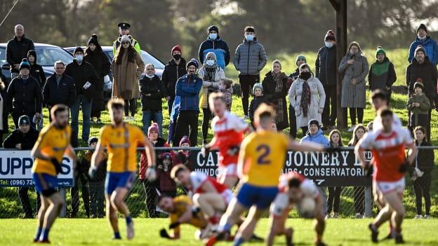 Spectators watching the Mayo SFC Final between Knockmore and Belmullet.