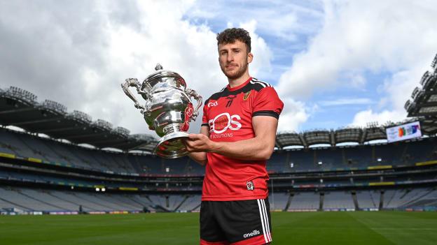 Barry O’Hagan of Down during the Tailteann Cup launch at Croke Park in Dublin. 