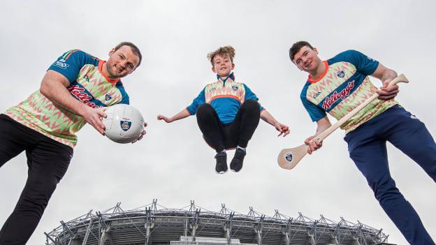 Donegal footballer Michael Murphy and Limerick hurler Declan Hannon attended the launch of the Kellogg's GAA Cúl Camps.
