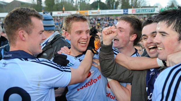 Jonny Cooper celebrates after captaining Dublin to victory over Donegal in the 2010 All-Ireland U-21 Final. 