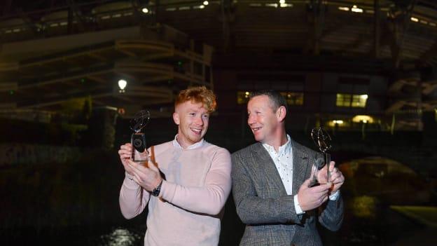 Ciaran Carey (right) and his nephew, Limerick hurler Cian Lynch, pictured at the Gaelic Writers' Association Annual Awards night. Carey was inducted in to the GWA Hall of Fame and Lynch was awarded Hurling Personality of the Year. 