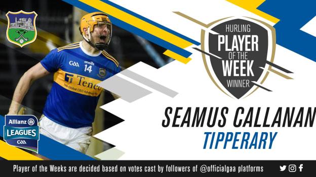 GAA.ie Hurler of the Week Seamus Callanan.